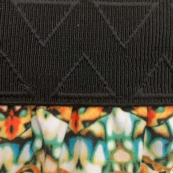 Lularoe Lola Batik Midi Skirt Sheer With Lining Beautiful Colors Medium - Picture 5 of 10